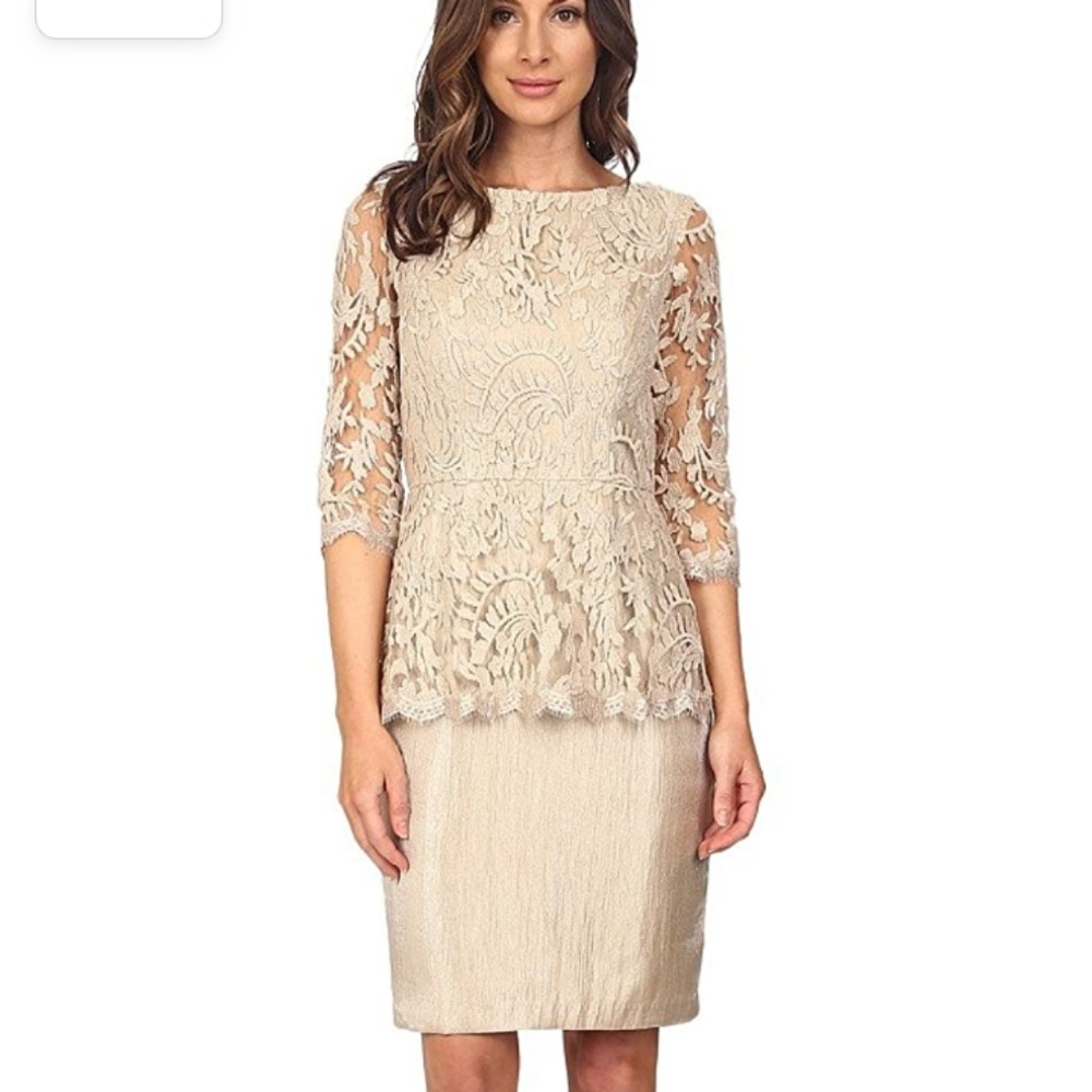 ADRIANNA PAPELL Peplum Dress